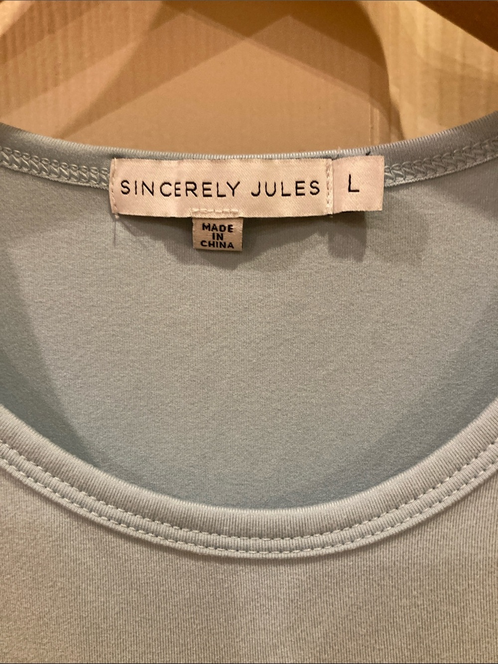 Sincerely Jules Pale Blue Shift Dress Sleeveless Mini Casual Chic - Picture 2 of 9